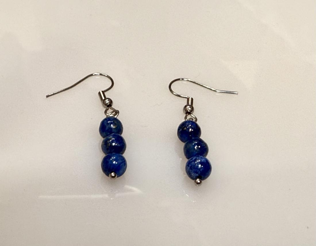 Boucles d’Oreilles “Sérénité Lapis-Lazuli”